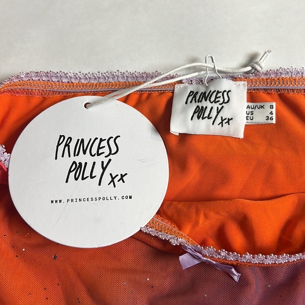 PRINCESS POLLY LOXLEY MINI SKIRT MULTI | Size 4 - Picture 8 of 9